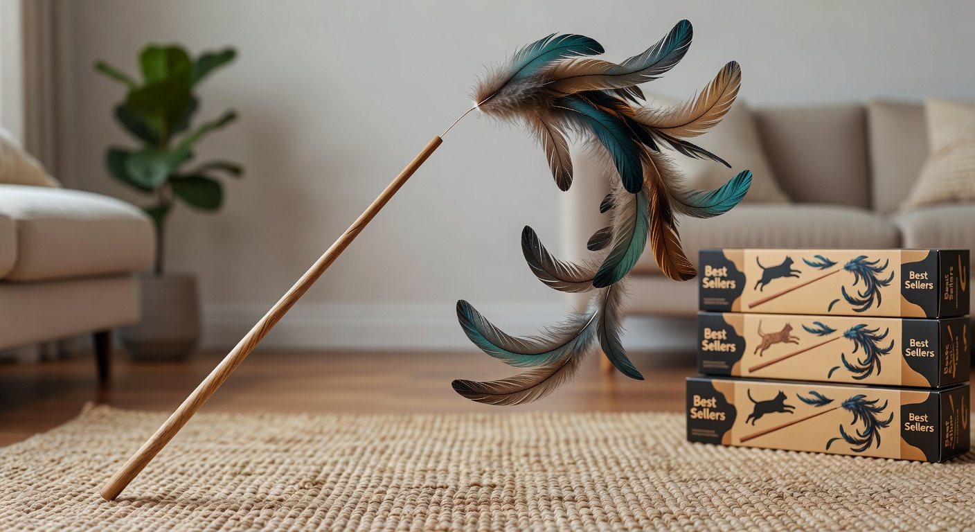 Feather Chase Wand Toy
