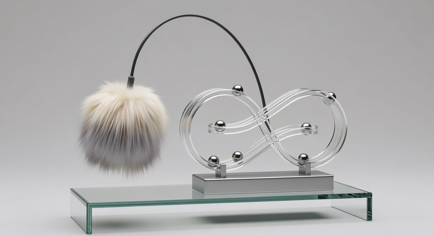 Fluffy Cat Teaser Toy